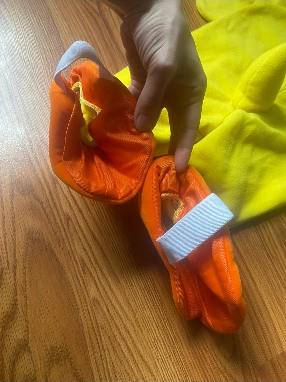 Y2K Yellow Duckling Kids One-Piece Costume - Hooded Footed Outfit
